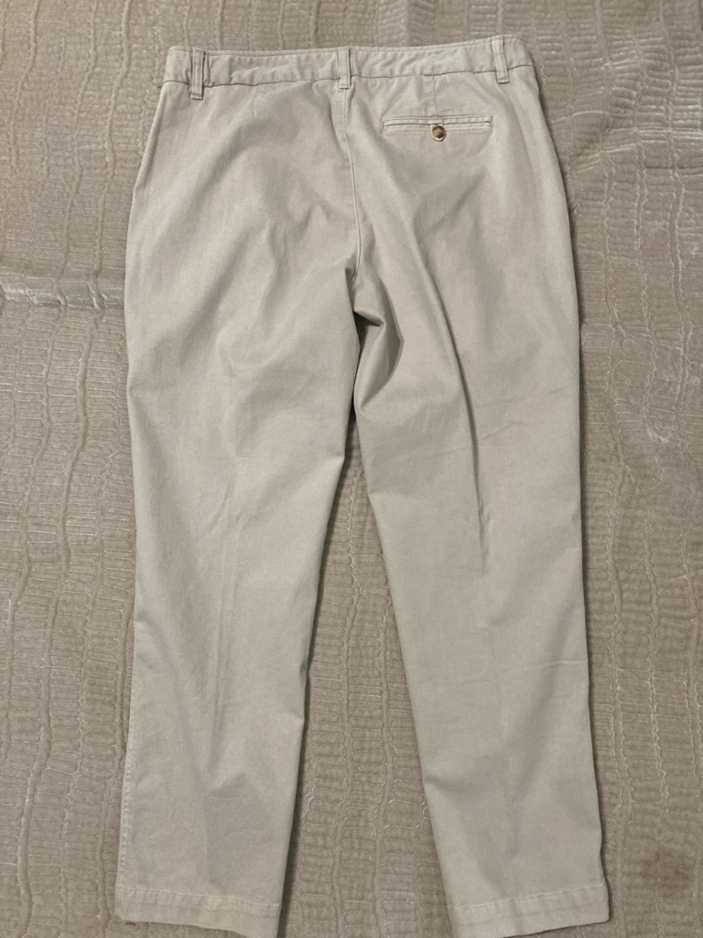 Coldwater Creek women’s Light Beige Straight-Leg Chinos, size 14 petite - Picture 4 of 7